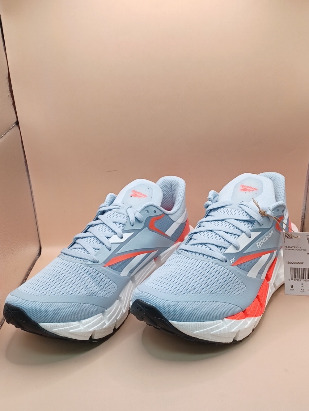 Reebok Floatzig 1 Sneakers-Blue/Orange/White Men Size 9 US